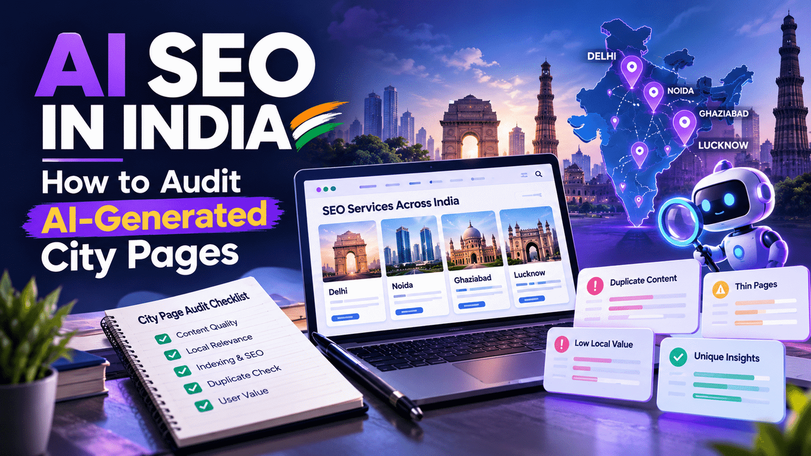 AI SEO in India: Audit of AI-Generated City Pages