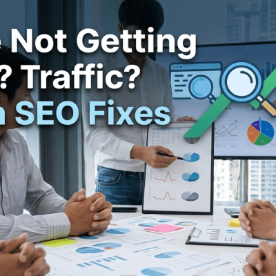 website not getting organic traffic SEO performance analysis